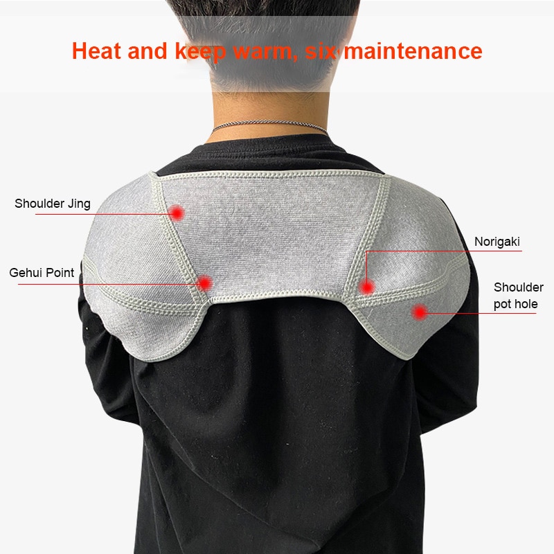 Massage Shaw Warm Shoulder Protection Neck Self Heating Plush Shoulder Protection Compress Sports Shoulder Protector