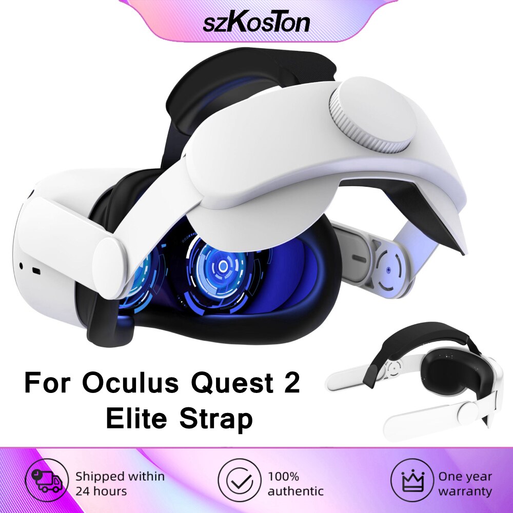 For Oculus Quest 2 VR Headset Elite Strap Adjustable Increase Supporting Virtual Reality Halo Strap For Meta Quest 2 Accessories