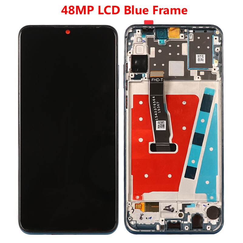 LCD Für Huawei P30 Lite 4GB 6GB MAR-LX1A LX1M LX2 L21A L01A LCD Display Touch Screen Für Huawei nova 4e LCD Display Ersatz: 48MP  LCD Blue Frame