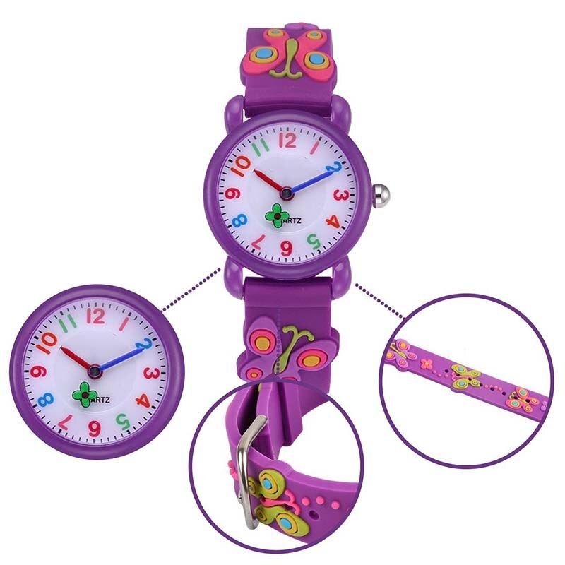 Jongens Meisjes Kinderkleding 3D Leuke Cartoon Sport Waterdichte Horloges Analoge Horloges