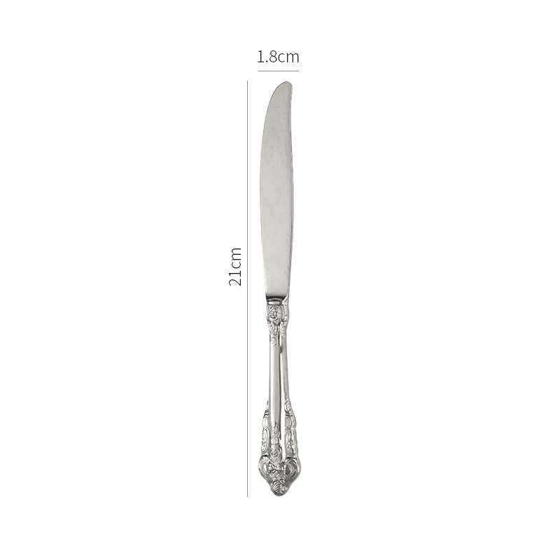Luxus Palace Besteck Set Edelstahl Steak Messer Gabel Hause Komplette Geschirr Kaffee Löffel Teelöffel Küche Utensilien