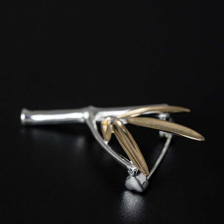 S925 Sterling Silber Pflaume Blüte zweig brosche farbe trennung intarsien perlen frauen kleidung zubehör Korsage