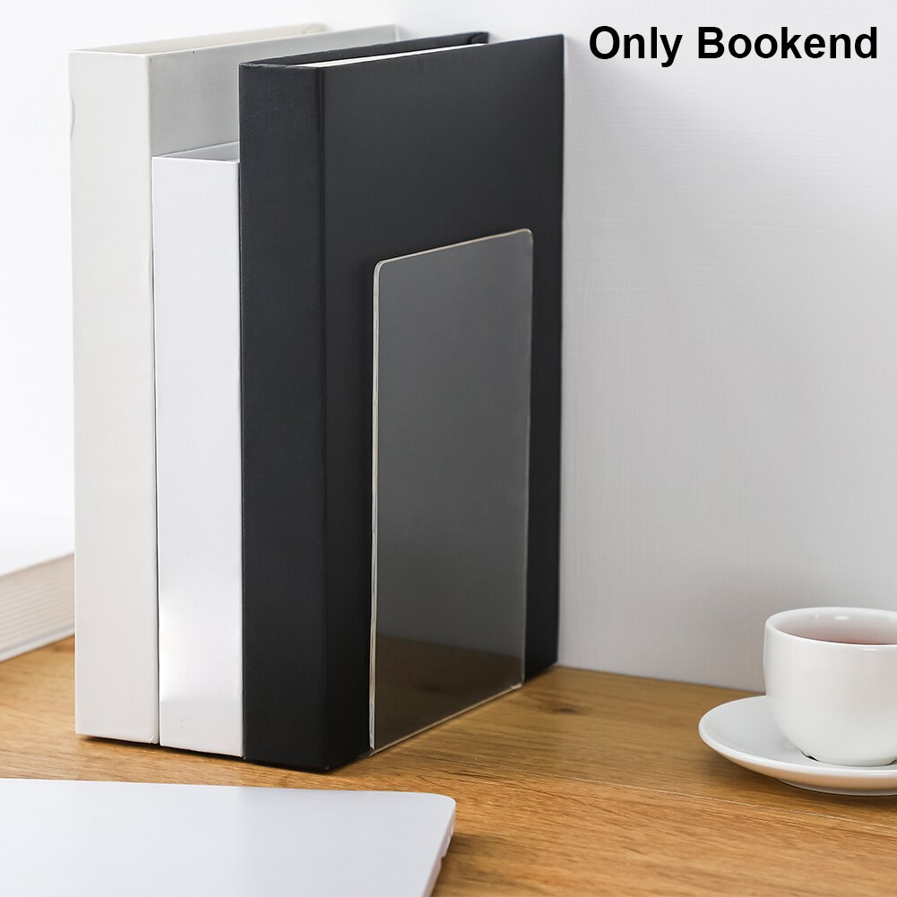 Skrivebord arrangør gjennomsiktig akryl lesebok slutt hjemme skole støtte stativ bibliotek solid student l form fil divider