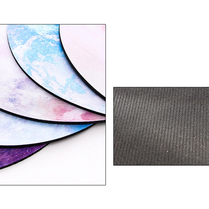 Round Mouse Pad Exquisite Planet Series Mat Soft Rubber Gaming Mouse Pads Computer Peripherals Accessory