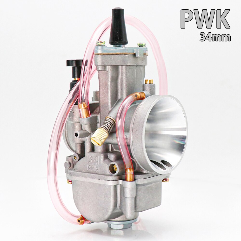 Carburador de carreras Universal ZS para Moto PWK 21 24 26 28 30 32 34 2T 4T para Keihin Koso PWK con Power Jet para 75 cc-250cc: 34mm