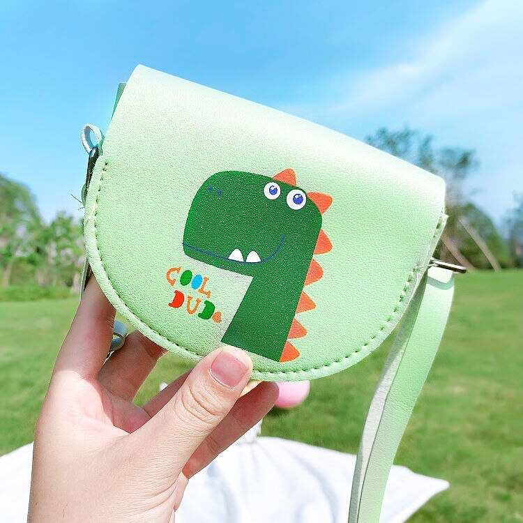 Cut Kinder Mädchen Mini Schulter Tasche Blume Kleine Platz Handtaschen Kinder Alle Spiel Schlüssel Brieftasche Prinzessin Geldbörse Umhängetaschen: dinosaurG