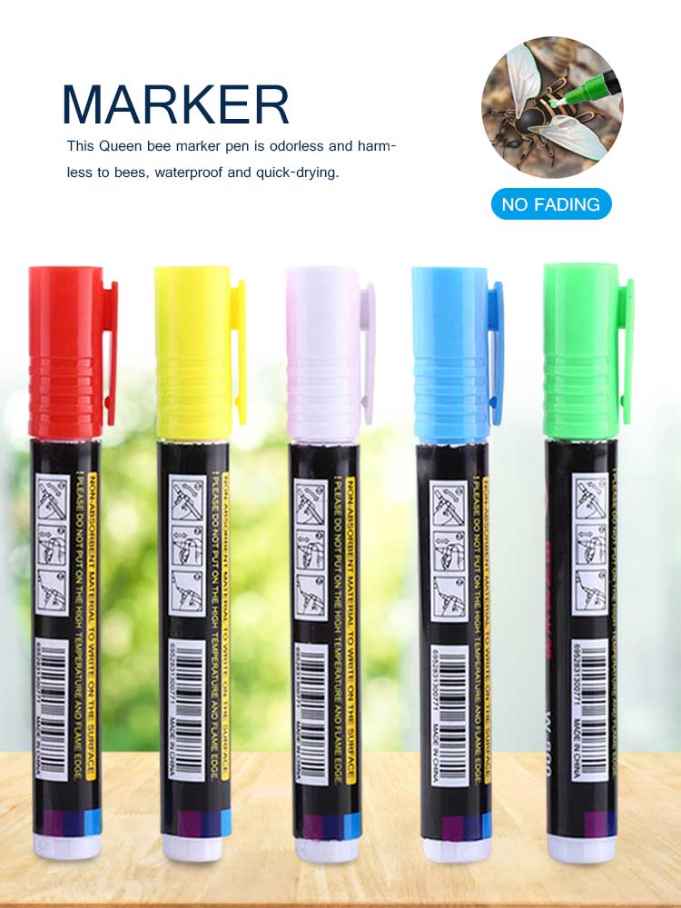 Queen Bee Marking Marker Pen Non-toxic Beekeeping Queen Rearing Marking Pen For Beekeeping Beehive Safely Mark Queen Bee