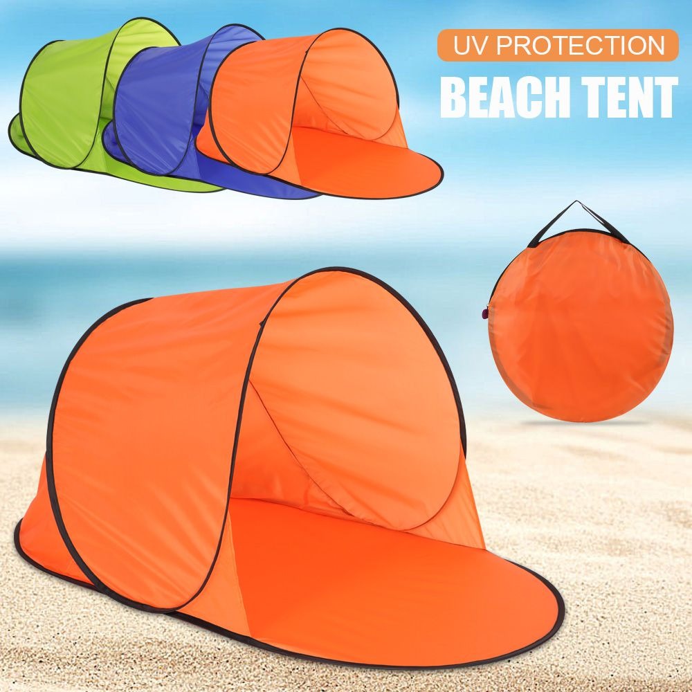 Tragbares Pop-up-Strand zelt Camping zelt Schatten Sonnenschutz UV-Schutz Camping zelt langlebige Polyester-Pa-Beschichtung Wanders chutz
