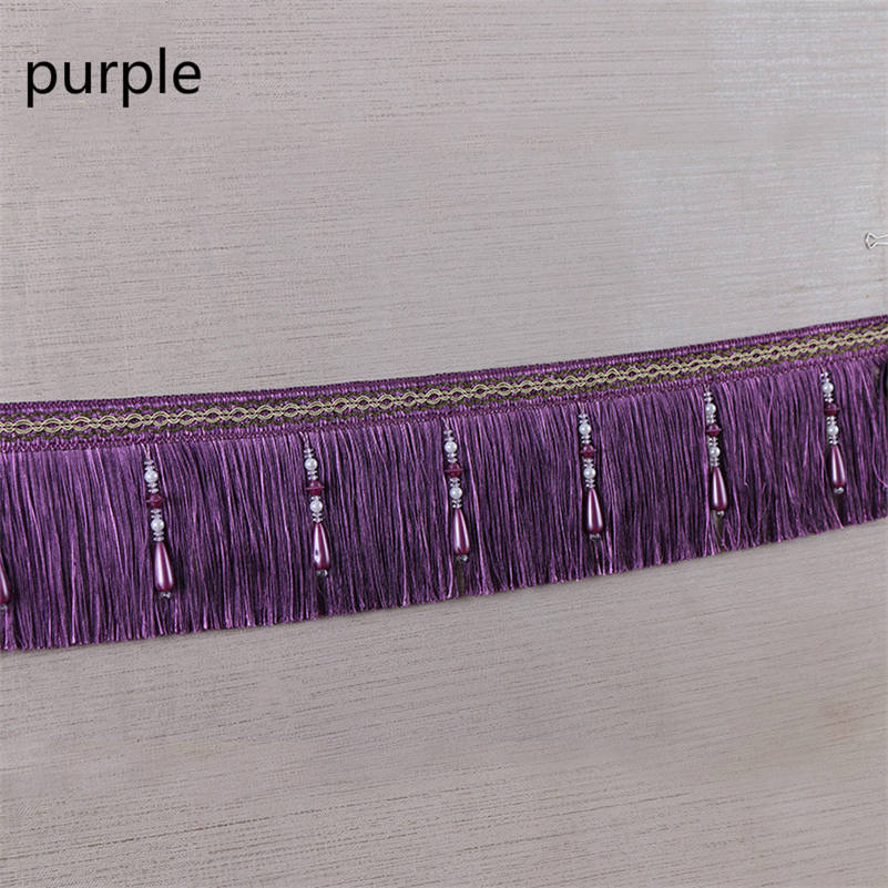 Luxury Exquisite Beaded Tassel Trim Fringe Braid Trimming Wedding Upholstery Fabric Ribbon Sewing: 7