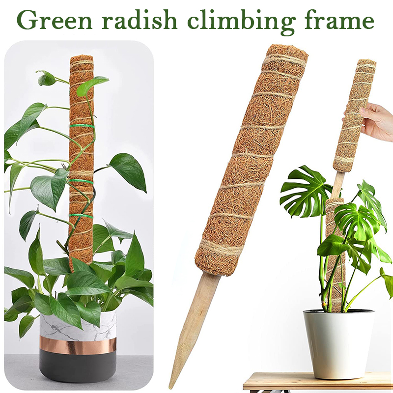 30/40cm planter klatrestokk kryp espalier støtte kokos totempæl utendørs opprettholde fuktighet hjemme innendørs hage