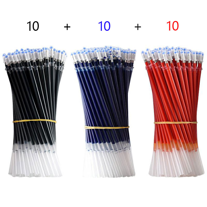 Gel Pen Set Black Blue Ballpoint 0.5 mm Refills Cute School & office writing pens supplies Kawaii Korean Stationery: PURPLE