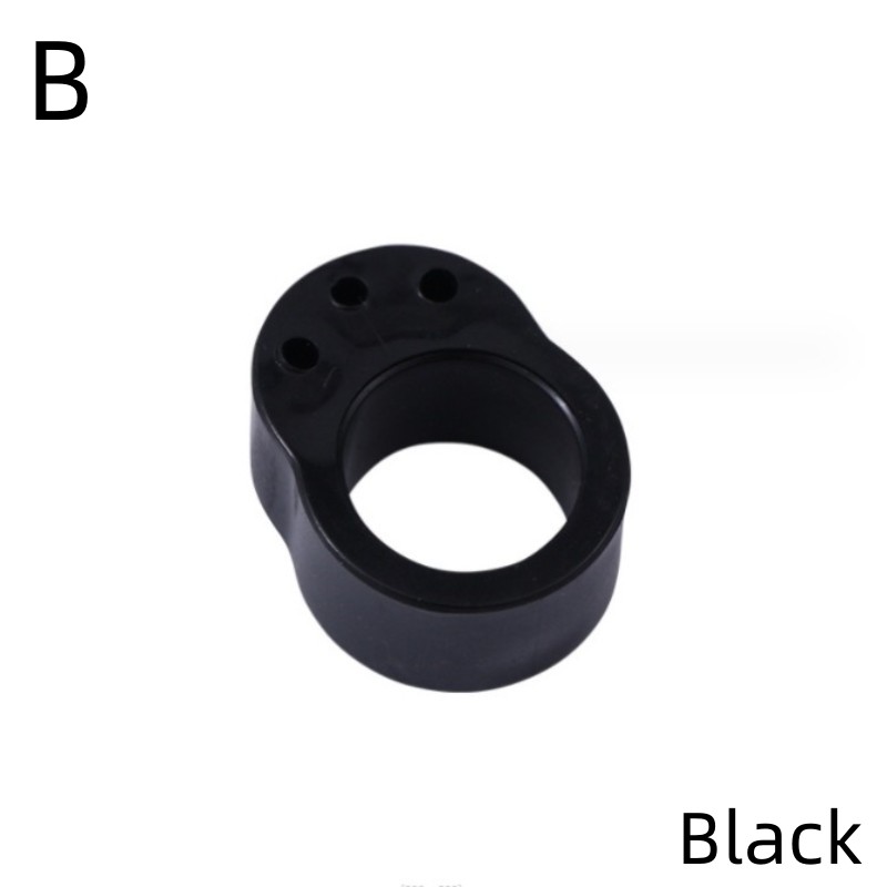 Pvc-Handgrepen Deurstoppers Deur Muurbeschermer Deurbeschermer Buffer Anti-Collision Wandkast Bescherming Pad Deuren Ring Stoppers: L / Black