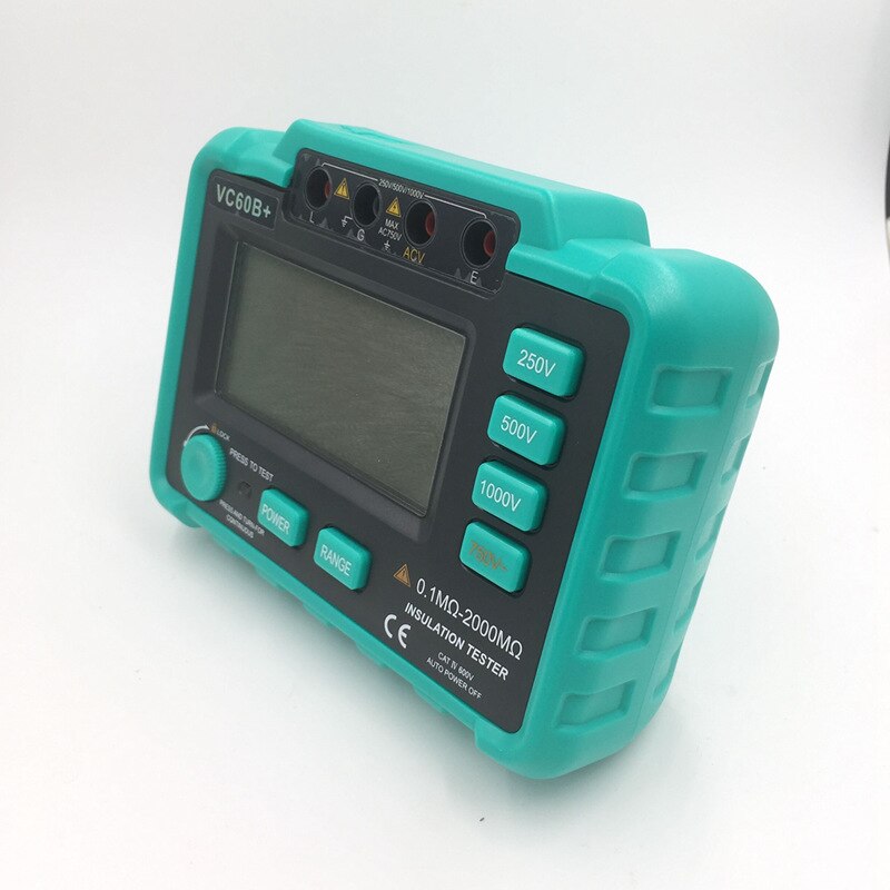 ! VC60B+ Digital Insulation Resistance Tester Megohm Meter Megohmmeter earth ground resistance impedance tester DC250V/