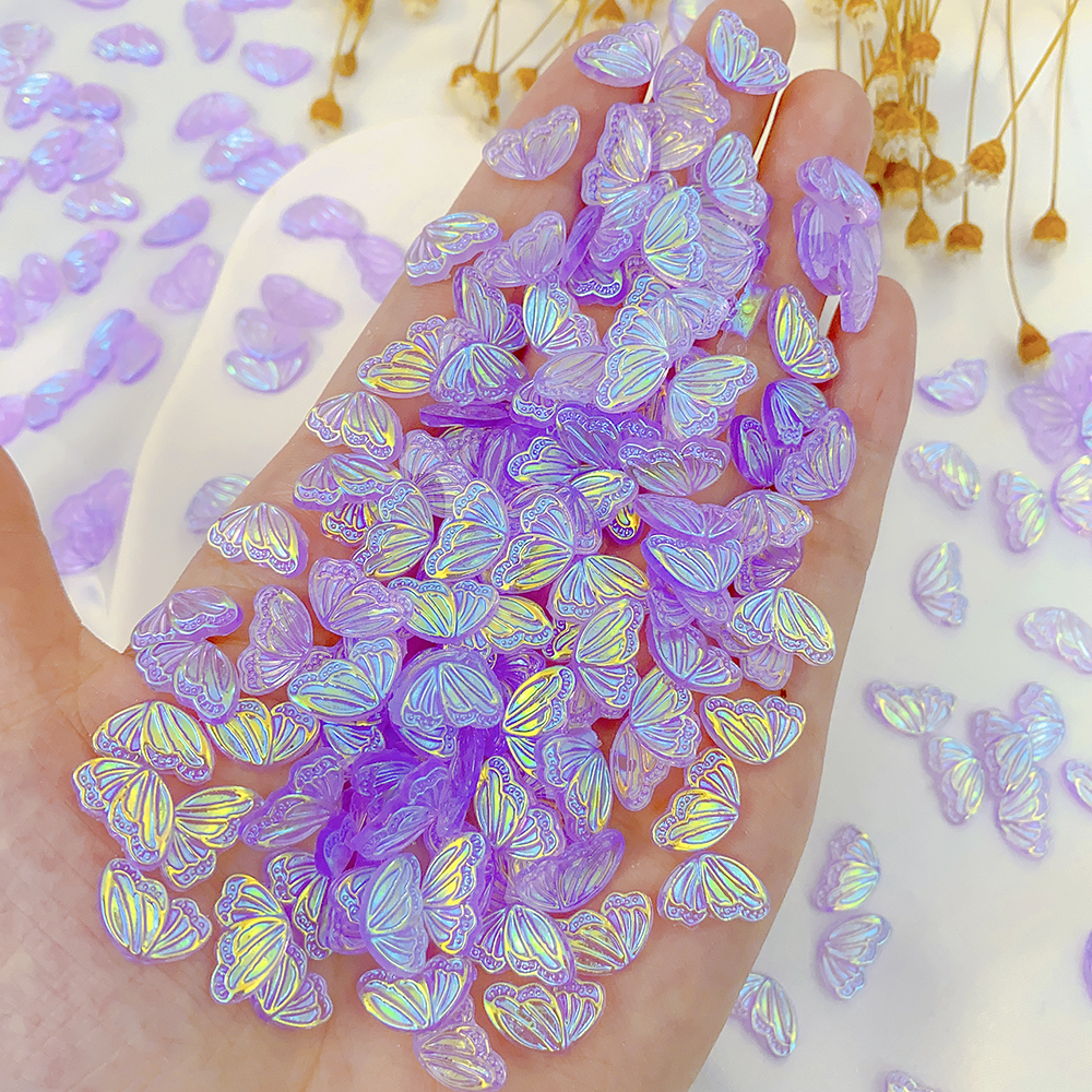 20 piezas joyería de Hada y mariposa para uñas 3D, abalorio de celebridad Web, taladro de resina, decoración de uñas acrílicas, diamantes de imitación, suministro de manicura DIY