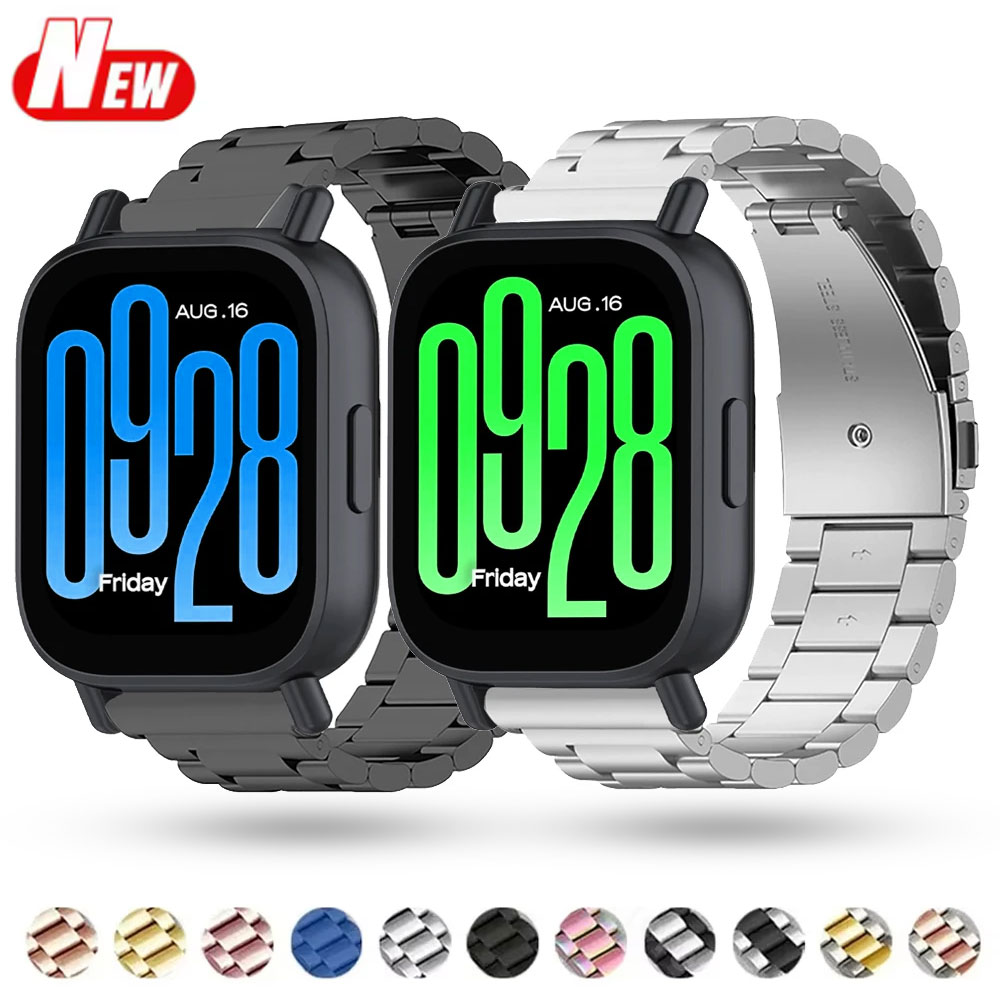 Watchband For Xiaomi Redmi Watch 5 Active Lite Bracelet Metal Strap Correa Stainless Steel Replacement 22mm Band straps accesori