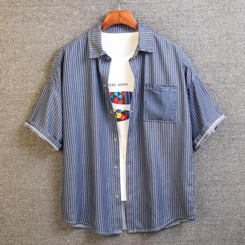 Gollnwe Camisa de vestir casual de manga larga para hombre, cuello de