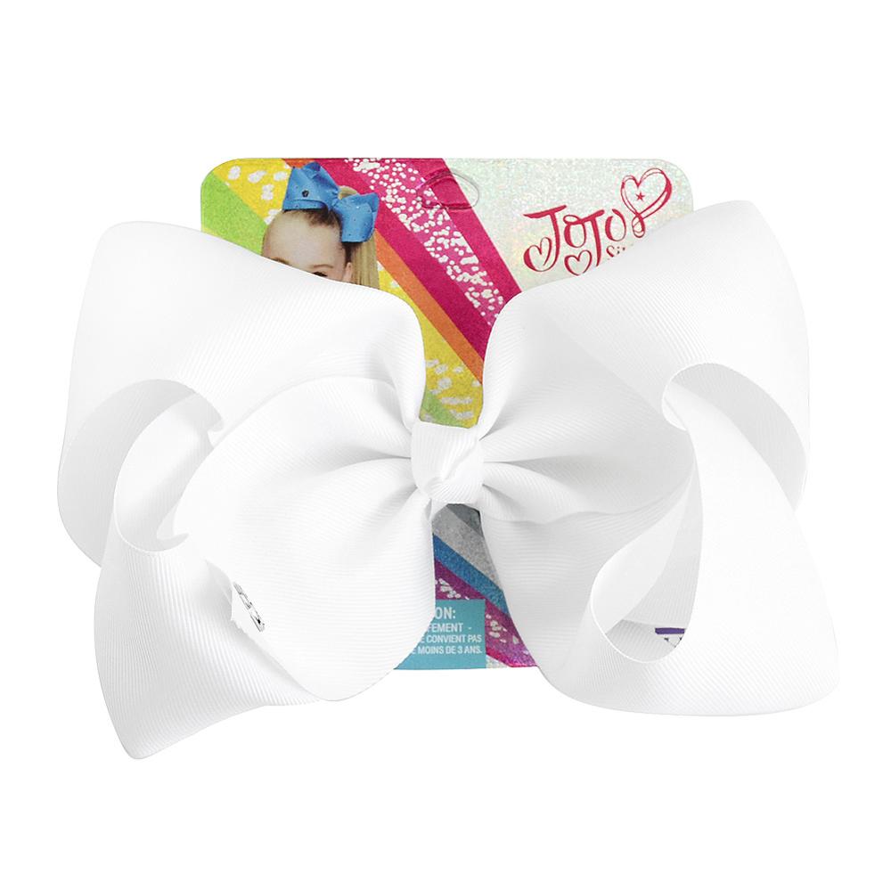 8 tommer store jojo-sløyfer jojo siwa-båndsløyfer med klips for barn jenter boutique solide hårspenner hårtilbehør: 678- j -18