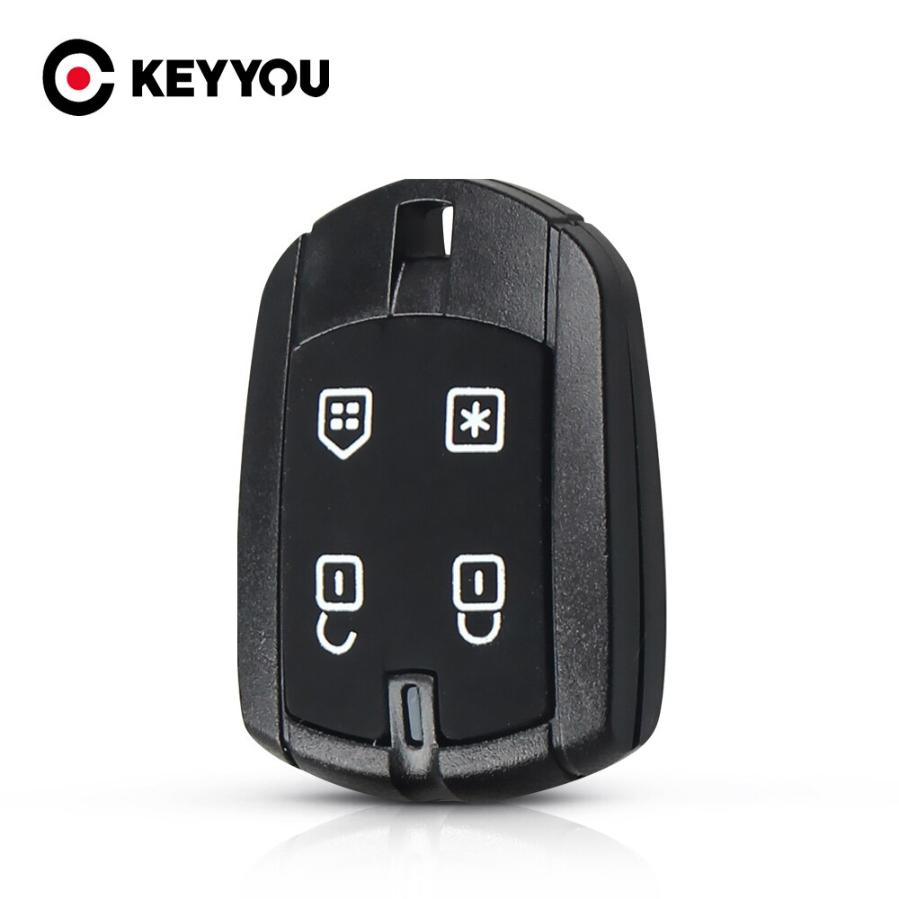 KEYYOU For Brazil Positron Alarm 4 Button Remote Control Key Cover Case Auto Parts Replacement Car Key Shell