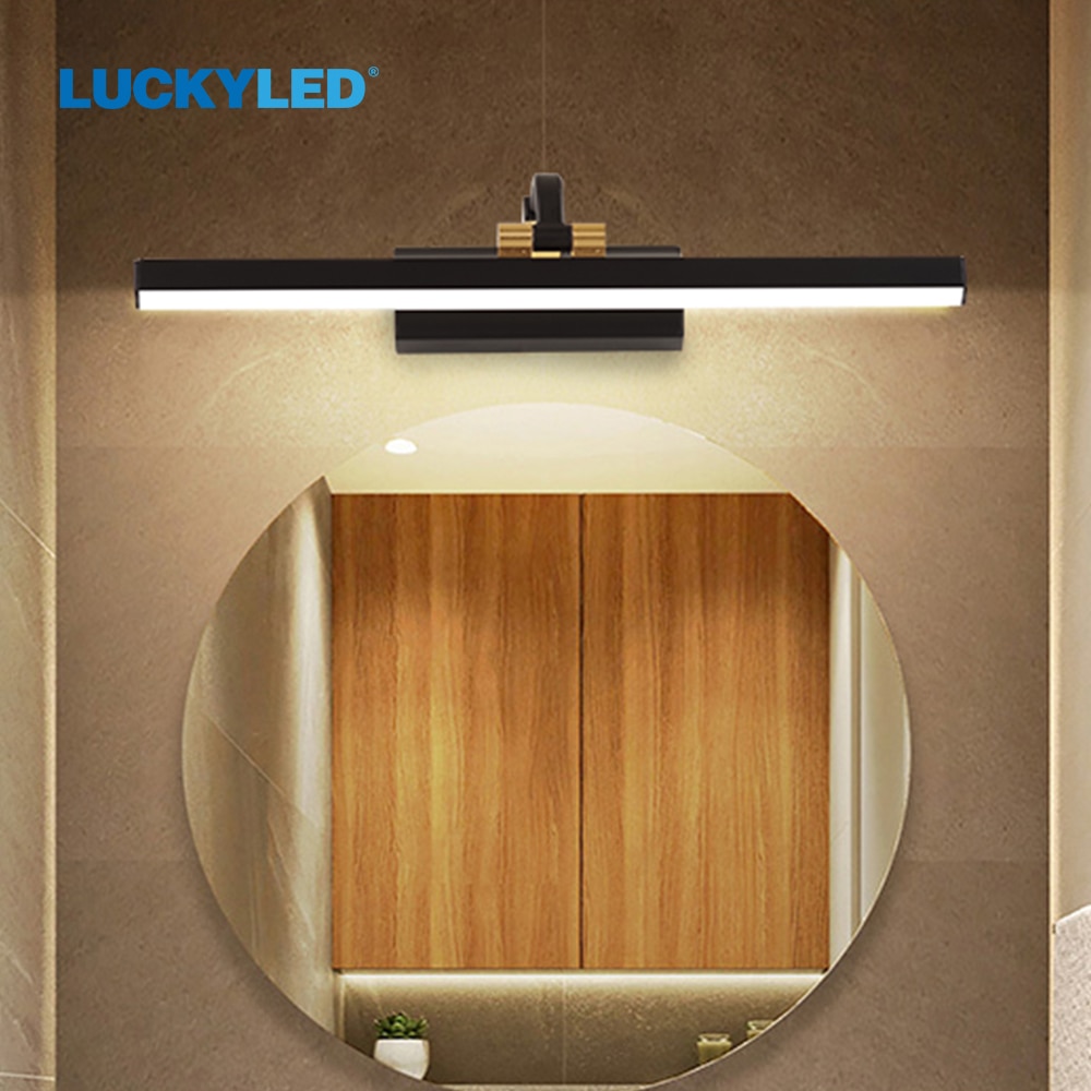 Luckyled moderne led badkamerlamp spiegel wastafellamp 8w 12w ac220v 110v wandlamp armatuur wandlampen voor de woonkamer