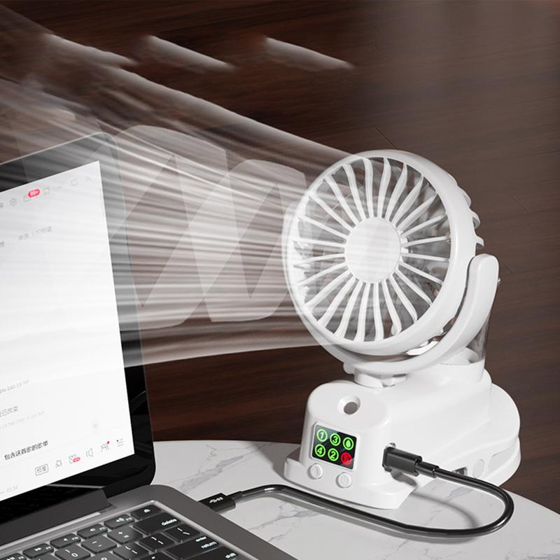 Mister Fan Spraying Water Misting Fan Outdoors Mister Desk Table Fan For Travel Work Home Camping
