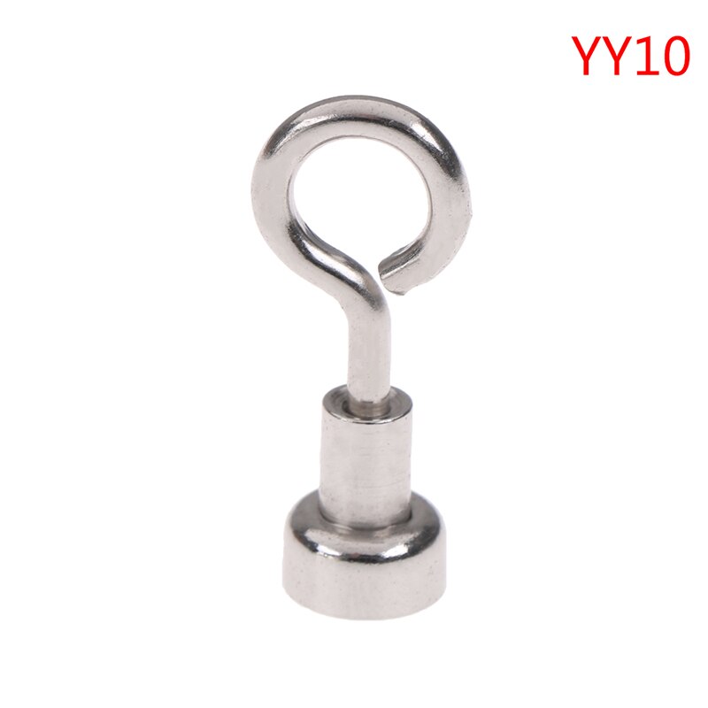 1 Pc Round Strong Neodymium Magnet Round Pulling Force River Fishing Magnetic Hooks: 10