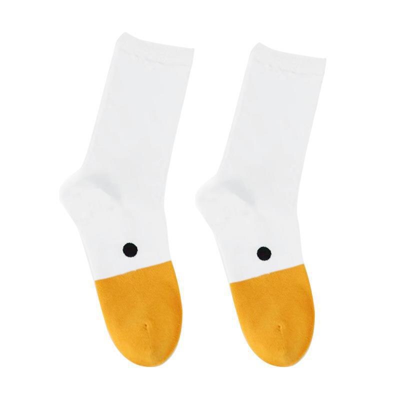 1 paar Verrückte Gans Kopf Sport Baumwolle Socken Glücklich Lustige Ebene lässig Socke Kreative Weihnachten