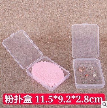 Hexagon transparant glazen ringdoos geometrische bruiloft sieradendoos sieradenhouder ketting armbanden oorbellen opbergaccessoires: Plastic