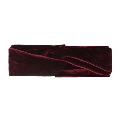 Baby Headbands Turban Gold Velvet Hairbands Newborn Baby Turban Infant Toddler Elastic Hair Bands Baby Girl Hair Accessories: Burgundy