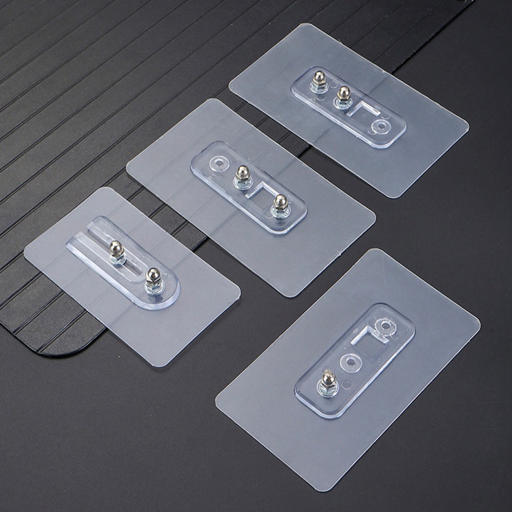 Variable Distance Double Hole Screw Sticker Wall Hanger No Punching Traceless Nail Screw Hook Wall Picture Hanger