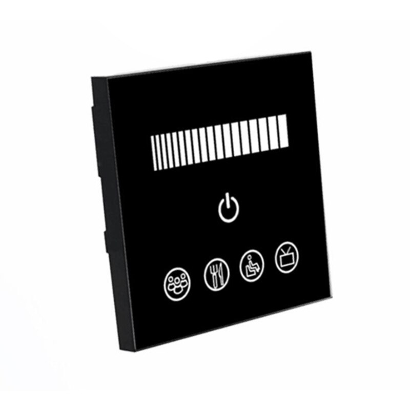 0-10V Led Dimmer High Voltage 100V-240VAC Input 0-10V Dimming Wall Panel RF Wireless Remote Dim On Off Switch Regulator