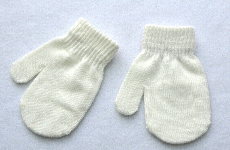 1-4 Jaar Winter Gebreide Handschoenen Voor Baby Jongens En Meisjes Warme Touw Volledige Vinger Wanten Handschoenen Voor Kinderen peuter Kids TS168: white