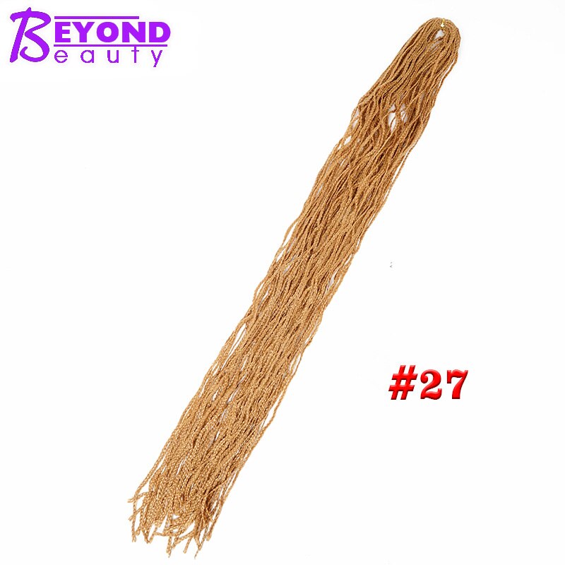 Box Braids Extensions Hair For Crochet Braids Synthetic Braiding Hair Micro Braid Crochet Hair Zizi Braids 50g / pack: #27