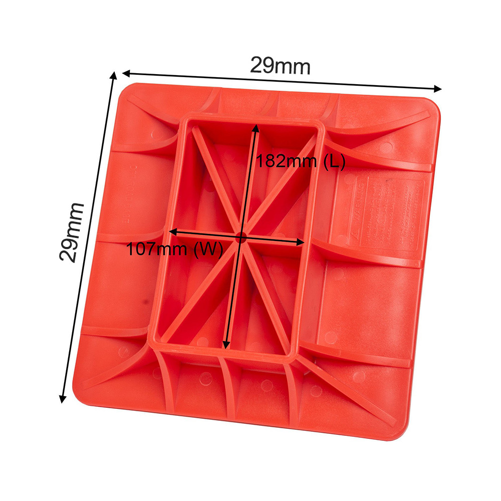universal farm jack base PP Hi-Lift Jack Offroading Gear Base Surface Pad to Alleviate Jack Hoisting Sinkage Offroad Base Plate