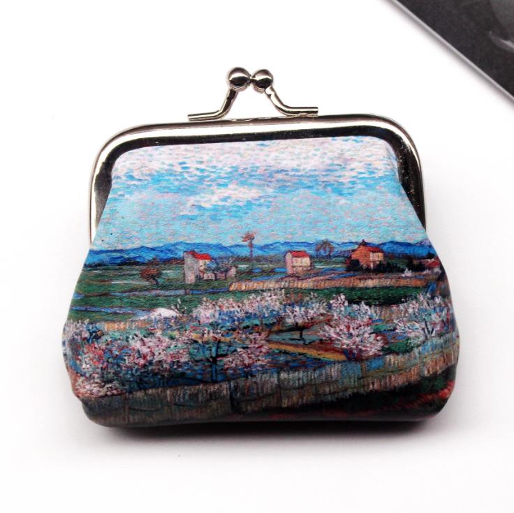 Vintage Coin Purse Wallet Women Famous Oil Painting Small Wallet Hasp Clutch Bag Good Women's Mini Purses: 1