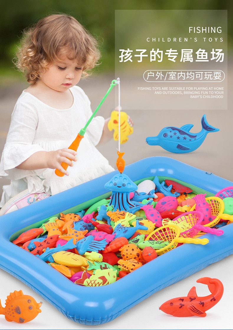 26 impostato di bambini del giocattolo di pesca magnetica piscina bambino1 2 di età del bambino beneficio intelligenza asta della ragazza del ragazzo di compleanno di natale regalo