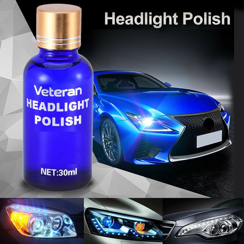 30ml Headlight Restoration Lens Sealer Restore Polish Headlamp Repair Cleaner UK