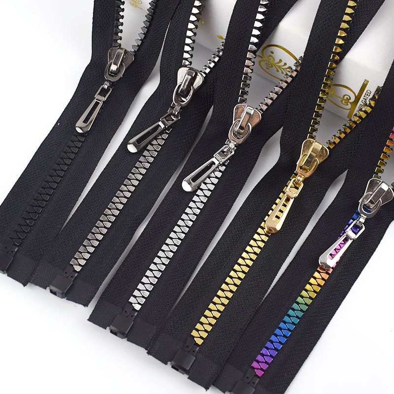 2pcs 8# Open-end Resin Zipper For Sewing Eco-friendly Jackets Coat Down Zippers Zip for Sew DIY Garment Accessories KY921