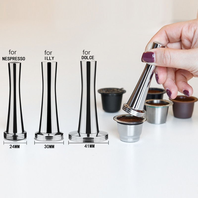 Rustfrit stål genanvendelig kapsel til dolce gusto til nescafe kaffemaskine til illy metal filtermalet