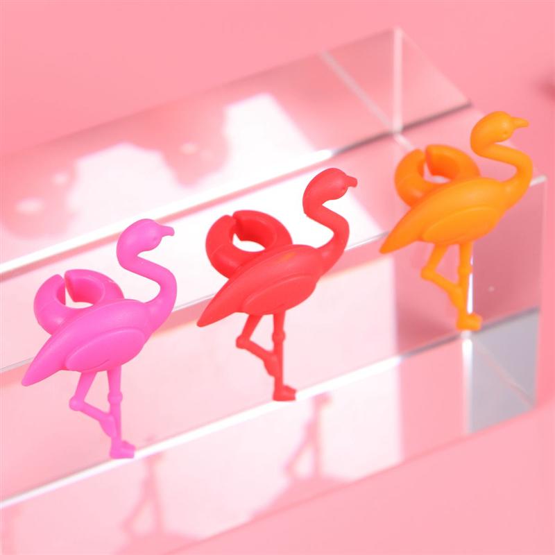 12 stk vinglass markør flamingo drikkebeger identifikasjonsetiketter etiketter skilt til fest hjemme bankett bar