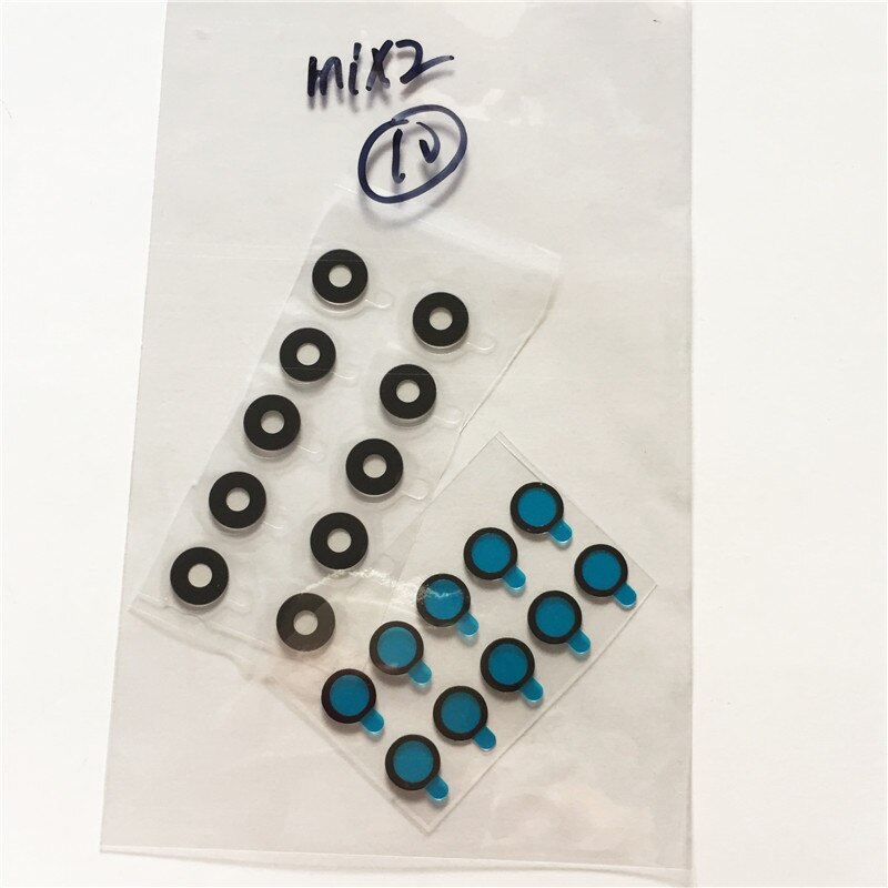 1 pieza de cubierta de lente de cristal de cámara posterior para Xiaomi mi max MIX 2 mi max 2 reparación de piezas de repuesto de lente de cámara trasera con pegatina 3M