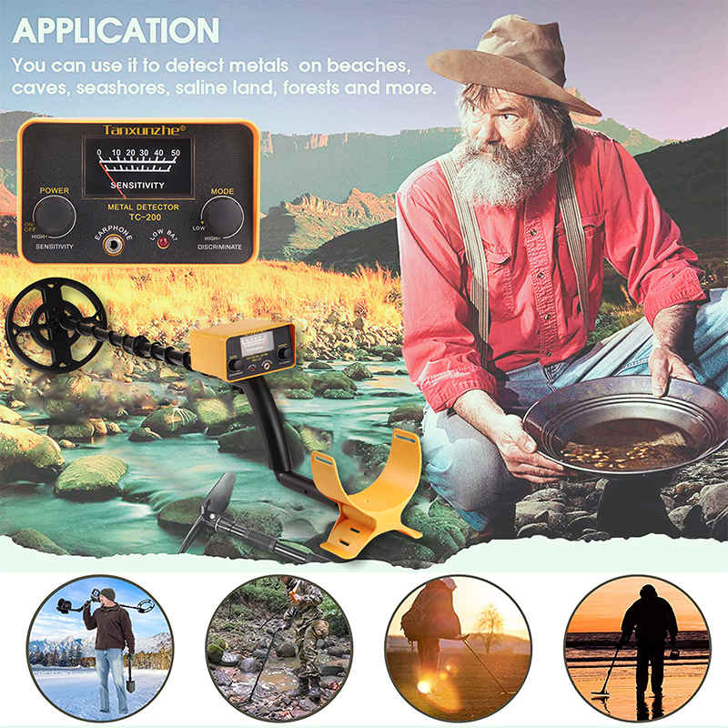 Underground Metal Detector Pinpointer Metal Detector TC-200 Gold Depth Metal Detectors accurate locatingTracker treasure hunter