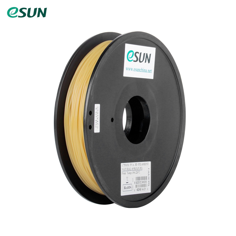 Esun Pva 1.75Mm 3D Printers Gloeidraad 0.5Kg/1.1lb Spool Water-Oplosbare Verbruiksartikelen Natuurlijke Materiaal Vullingen