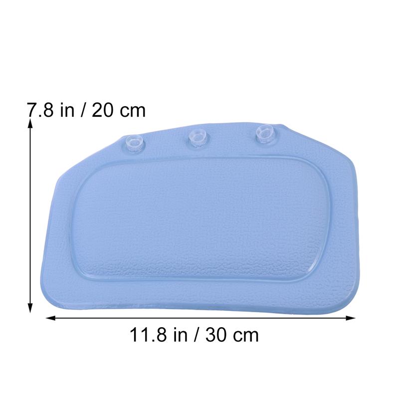 Almohada de baño suave para bañera, reposacabezas de esponja relajante, cojín impermeable con ventosas, almohada de baño con ventosas