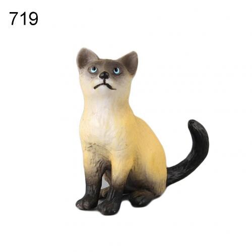 Simulation Mini Pet Model Cats Kitty Figure Model Statue Home Ornaments Kids Action Figure Decoration Toy: 719