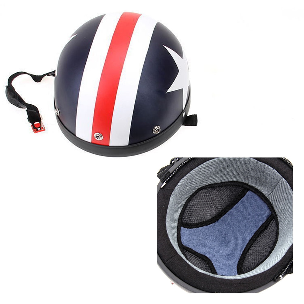 Half Open Gezicht Vintage Moto Rcycle Helm Half Helm Retro Moto Casco Capacete Moto Ciclistas Capacete Met Bril