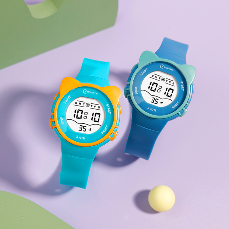 Kids Watch Girls Boys Pink Cute Meow Star Watches Children Sstudent Waterproof Alarm Clock Digit Electronic Watch