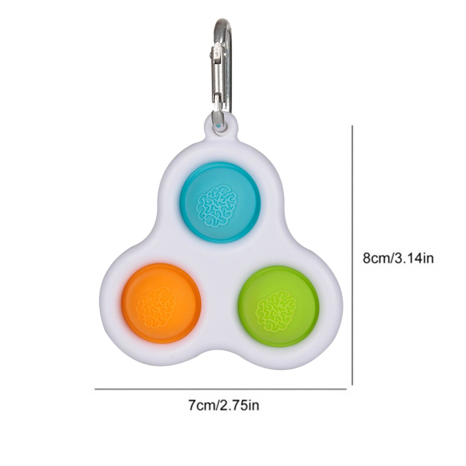 Montessori Fidget Toy Baby Early Education Finger Exercise Reliever Toys Push Keyring Montessori Fidget Toys For Adult D08