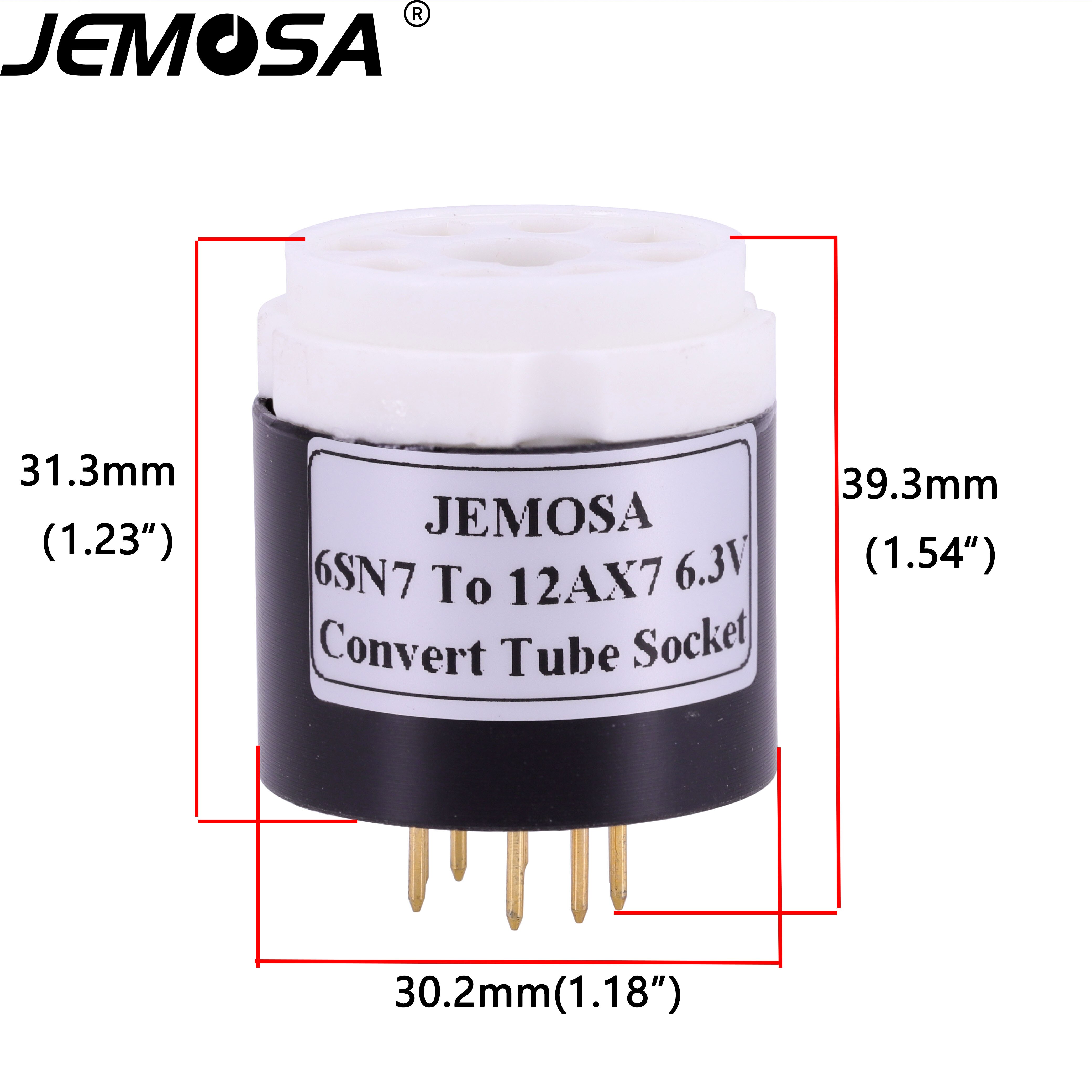 1Pc 6SN7 6SL7 ECC32 ECC33 6N8P 6N9P B65 Om 12AX7 12AU7 ECC82 ECC83 7025 Diy Audio Vacuumbuizenversterker zet Socket Adapter