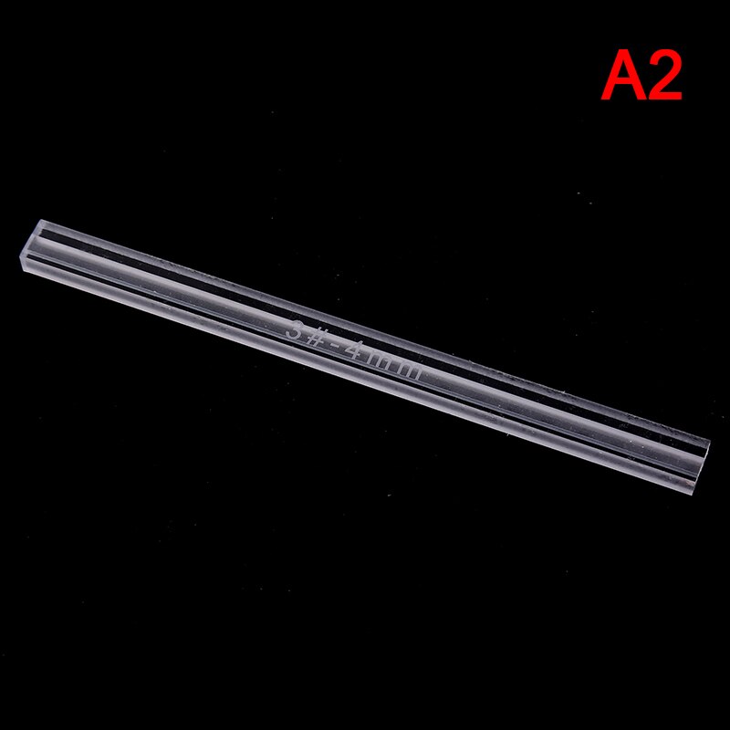 1pc Zipper Anti-overflow Ruler Acrylic Template Sewing Accessories For Leather Acrylic Zipper Glue Leak: A2
