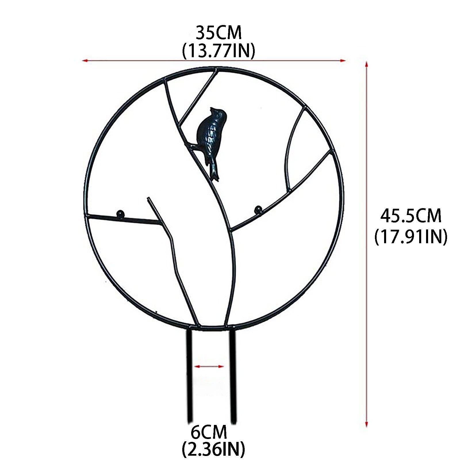 thumbnail: 4 Stuks In Hoogte Verstelbare Tuinrankstaven - 90 Cm Metalen Stokken Met Haken Voor Planten, Lantaarns, Voederbak
